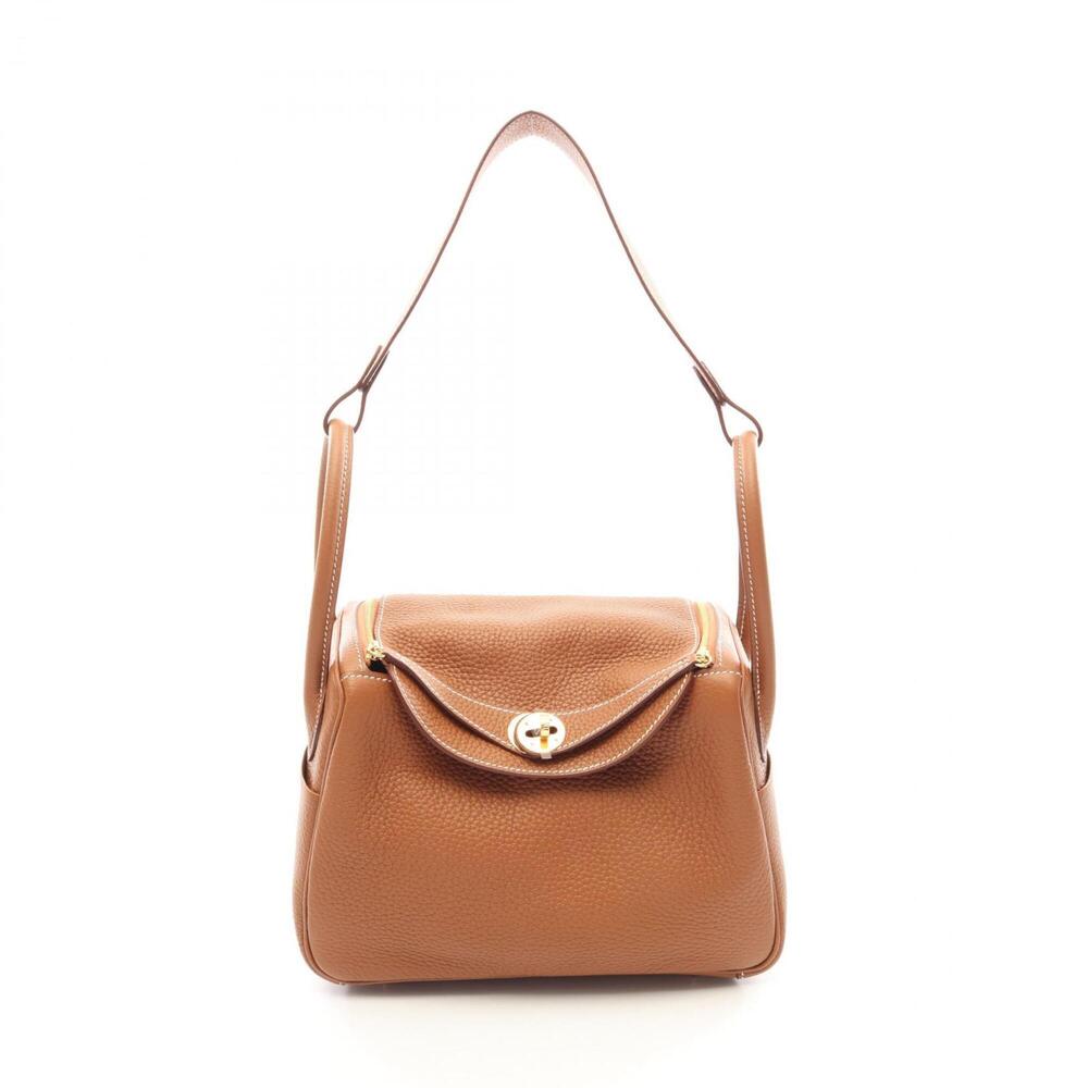 Hermes Lindy 26 Gold Shoulder Bag/Handbag, Taurillon Clemence Leather, Women'...